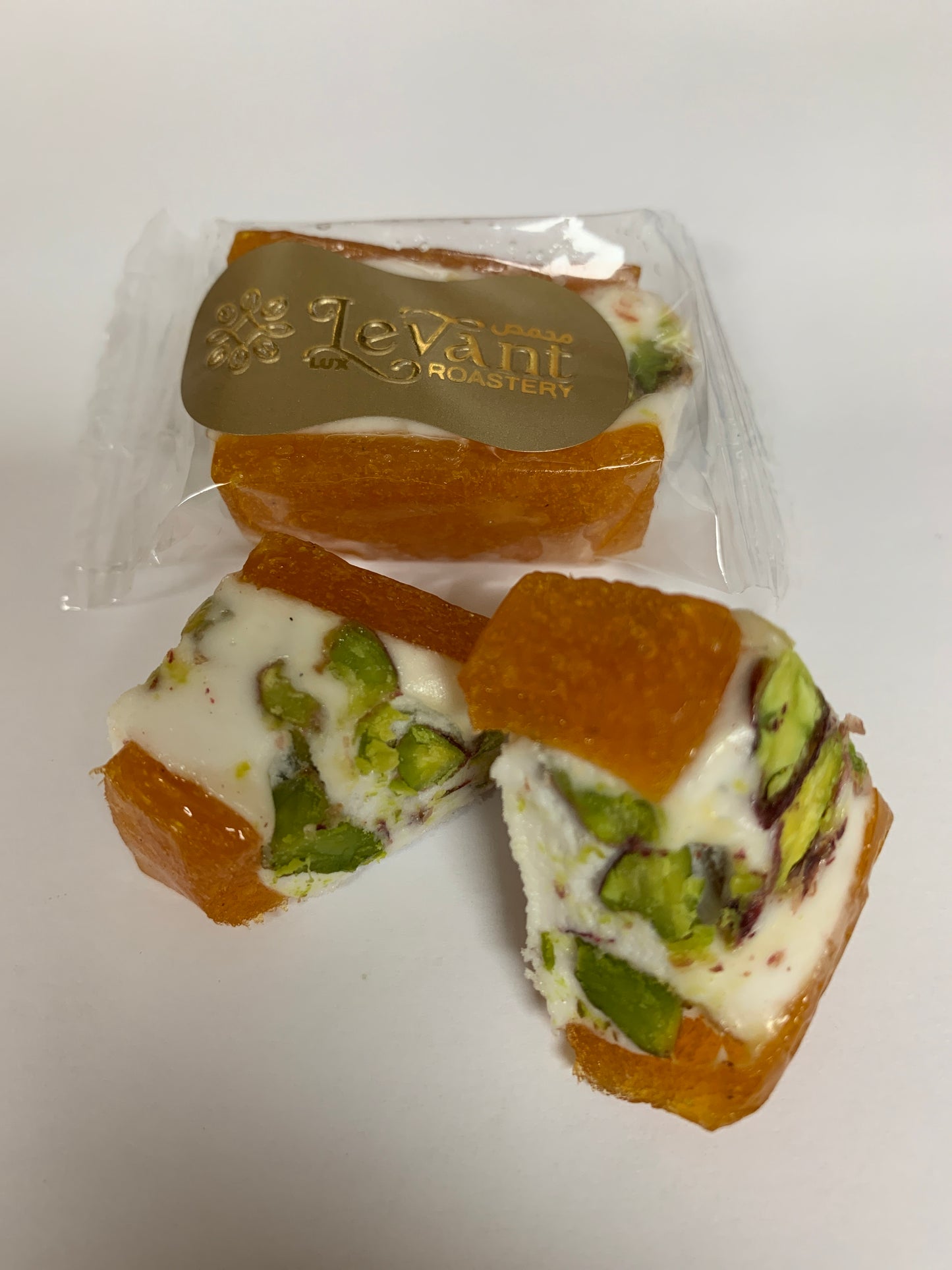 Pistachio & Apricot Nougat - نوجة قمر الدين بالفستق الحلبي