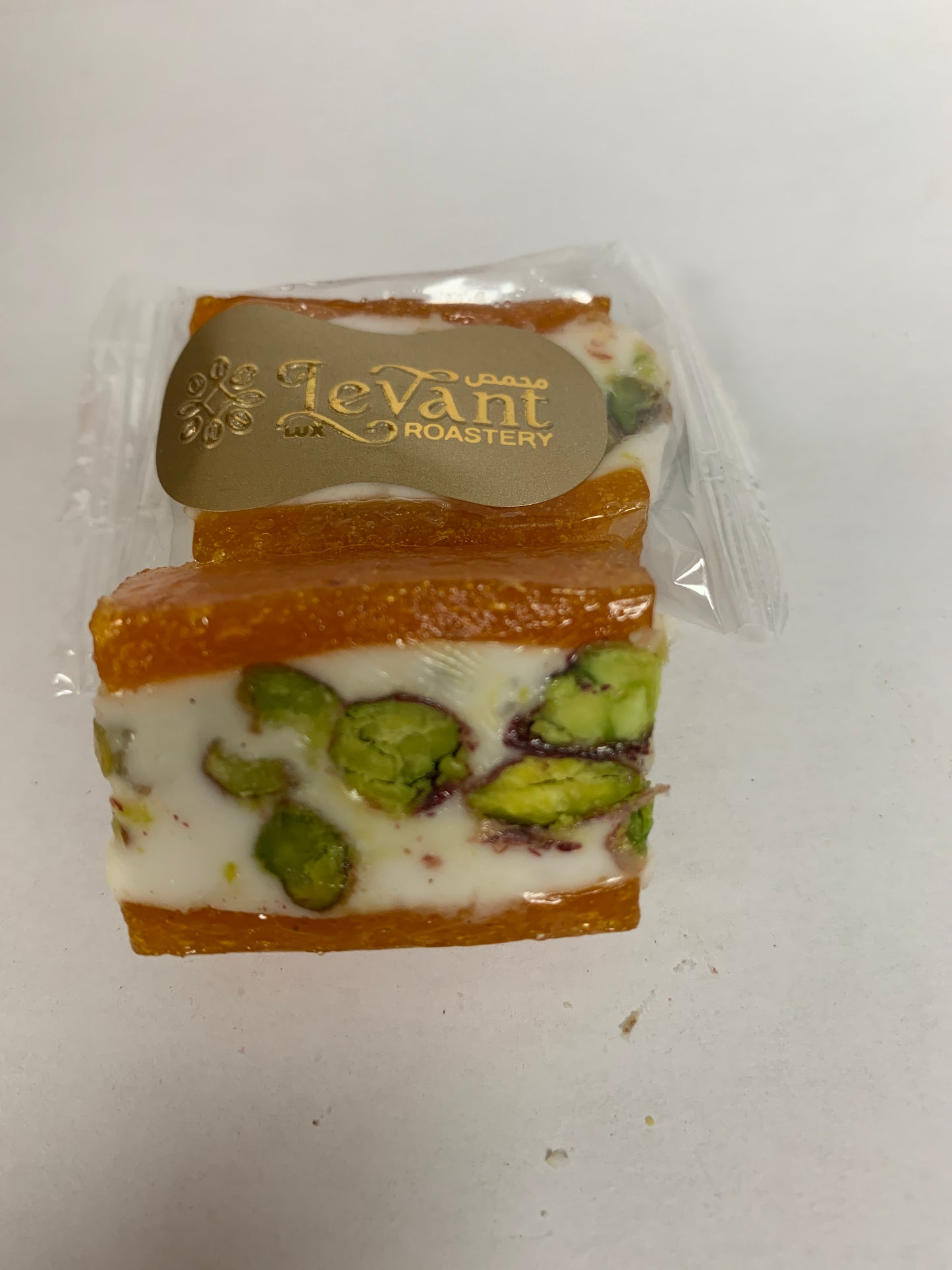 Pistachio & Apricot Nougat - نوجة قمر الدين بالفستق الحلبي